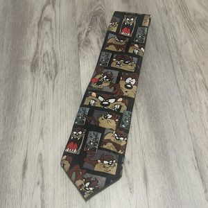 Looney Tunes Stamp Collection 1997 Warner Bros Tasmanian Devil Bugs Bunny Tie